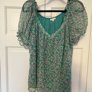 NWT Floral Chiffon Blouse size XL
